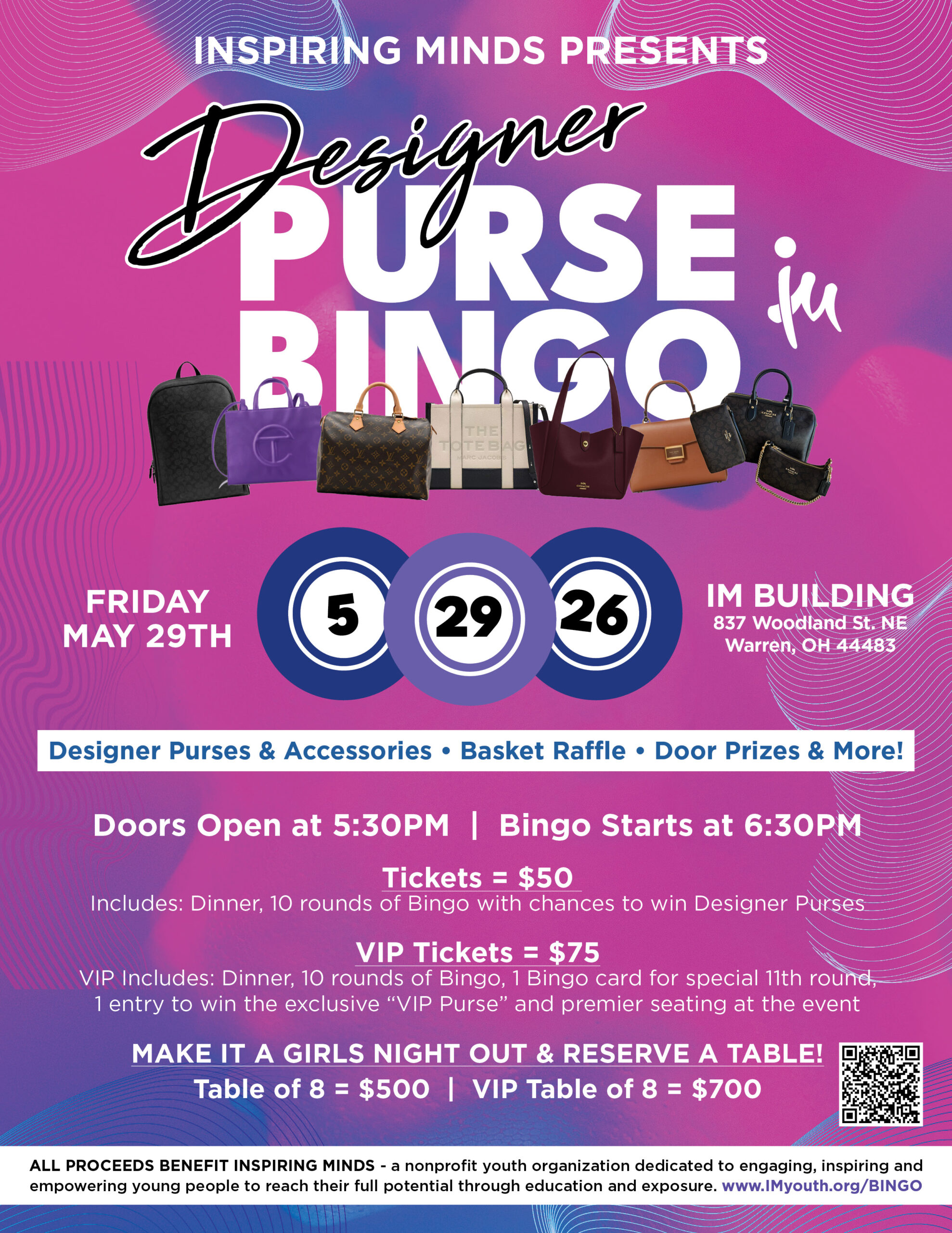 2026 Spring Purse Bingo Flyer